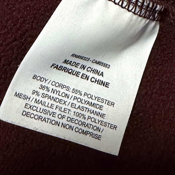 Nike Women's Center Swoosh Pullover Hoodie Sweatshirt Size Large Burgundy Maroon - Picture 11 of 12